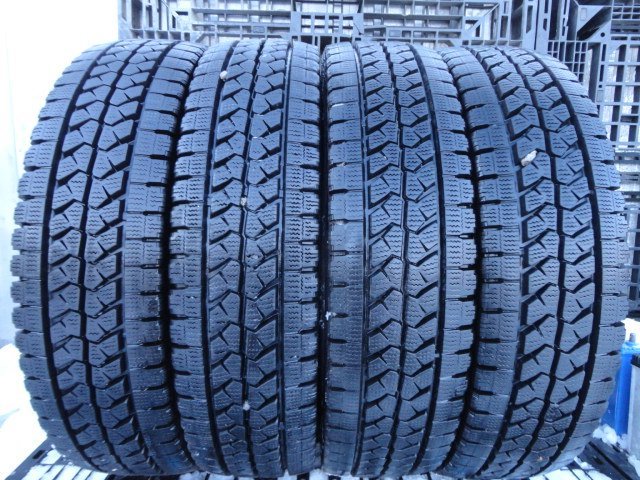 ●5950 冬 ほぼ新品 ブリヂストン W979 205/80R17.5 120/118LLT 4本 2016年製拍卖