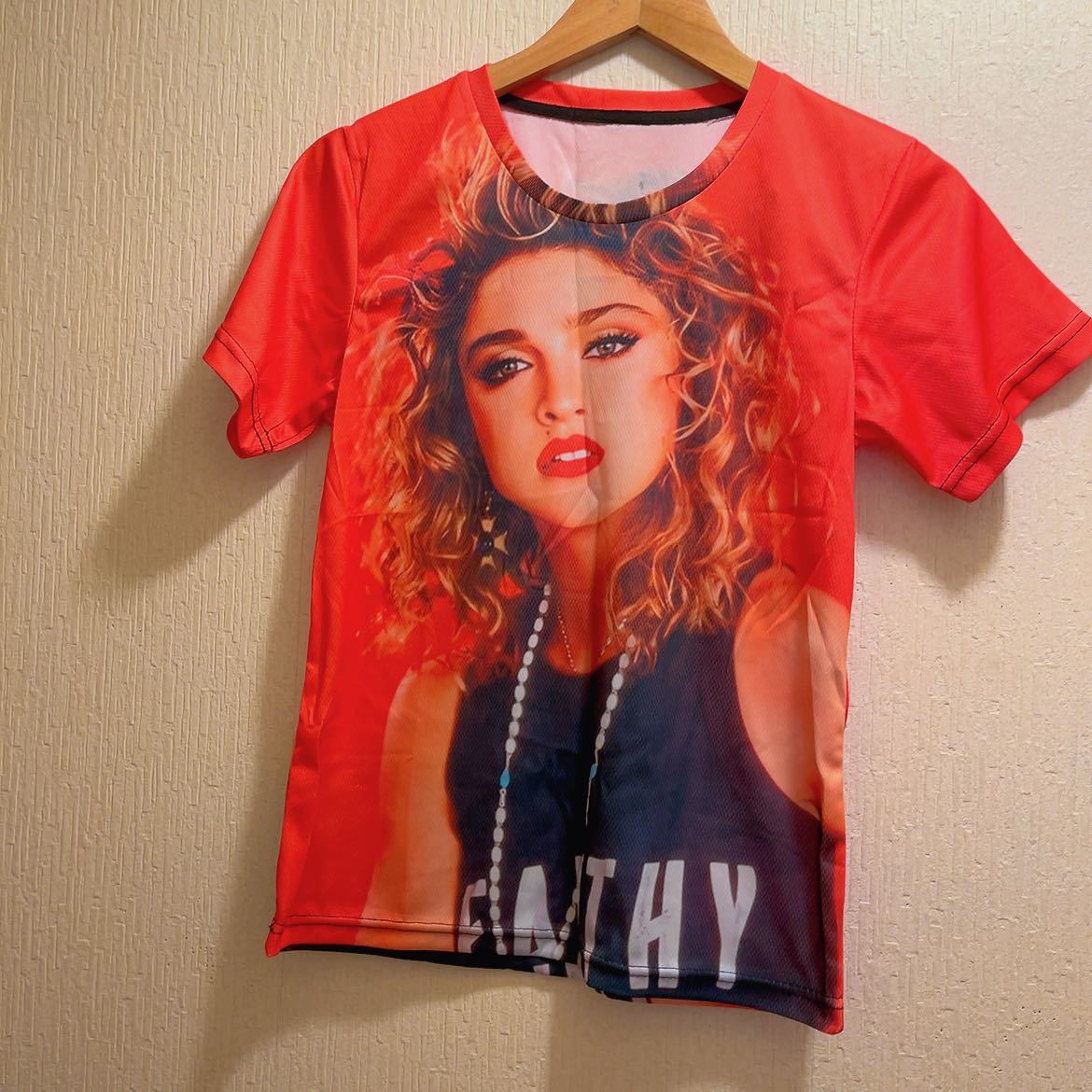 新品★レッド★80年代★Madonna★マドンナ★Tシャツ★ユニセックス★M拍卖