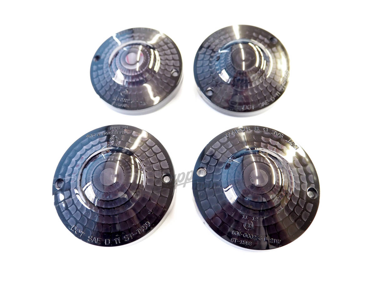 ◆◇新品 リプロ◇◆XS250 XS400 XS750 XS850 XS1100 SF ウインカーレンズスモーク (USA DOT規格) 4個セット YAMAHA ヤマハ拍卖