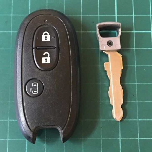 NI6048点灯 日産 純正 007YUUL0212スマートキーレス パレット ソリオ ルークス等 MA15S マツダ スズキ 片側スライド 3ボタン拍卖