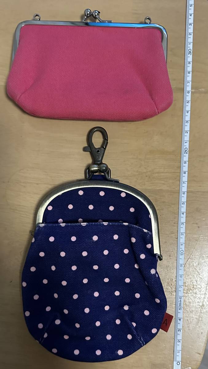 あやの小路 ポーチ 2種 ピンク  水玉拍卖