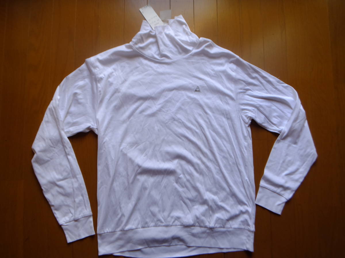 少々難あり ルコック メンズLL 白 ハイネック 未使用 定価11000 デサント拍卖