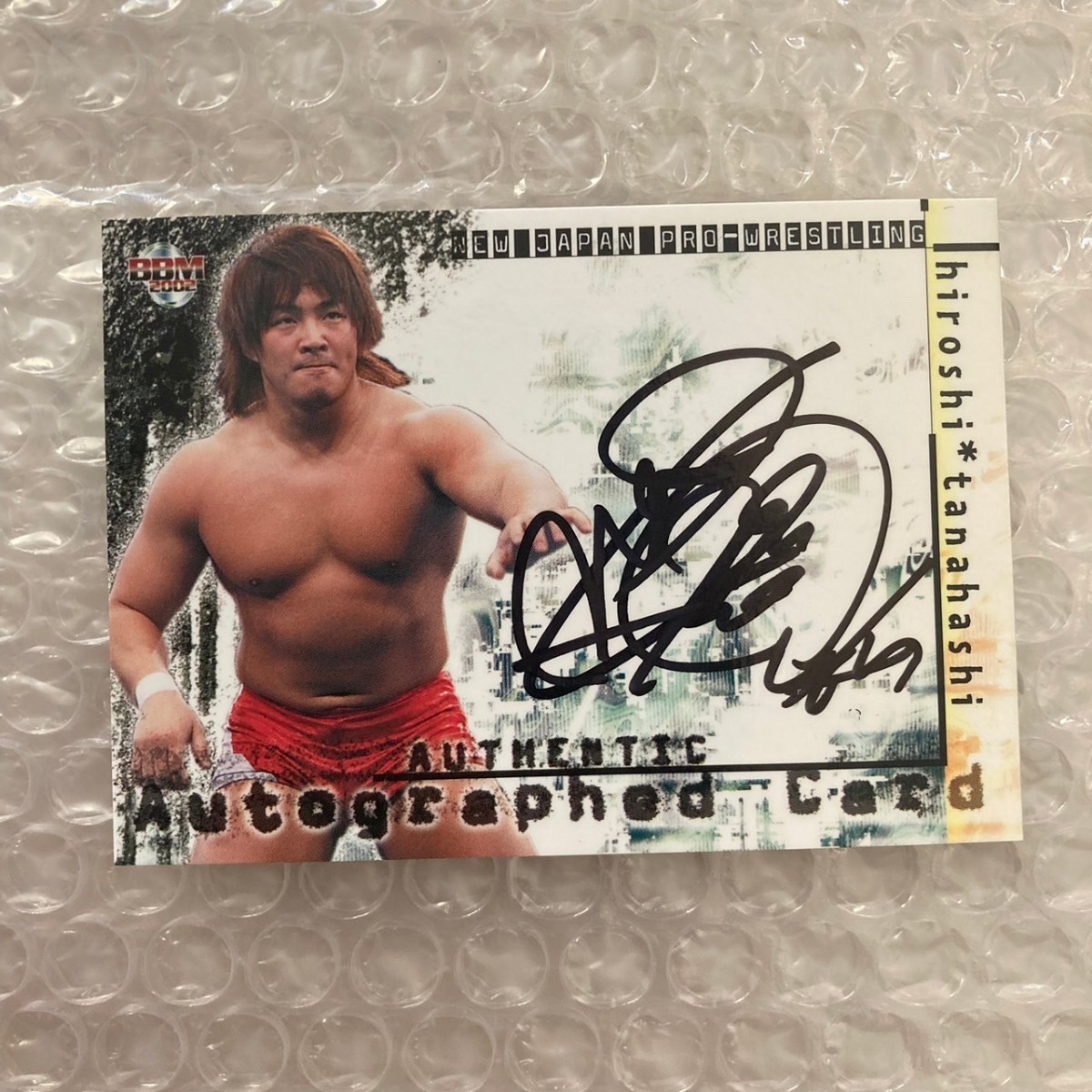 新日本プロレス 棚橋弘至 直筆サインカード BBM プロレスカード 拍卖