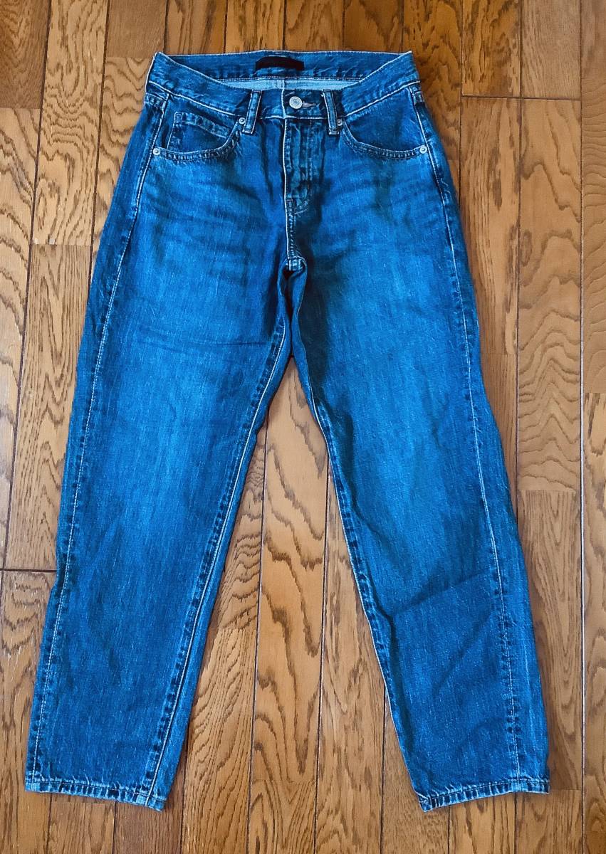 【美品】ユニクロ UNIQLO デニム ジーンズ UNIQLO JEANS 22 56cm ボトムス 拍卖