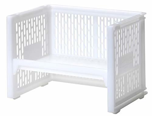 サンコープラスチック ラック シンプルホワイト 幅36.3×奥行20.8×高さ24.8cm 積み重ね収納 eラック S (日本製) 428196拍卖