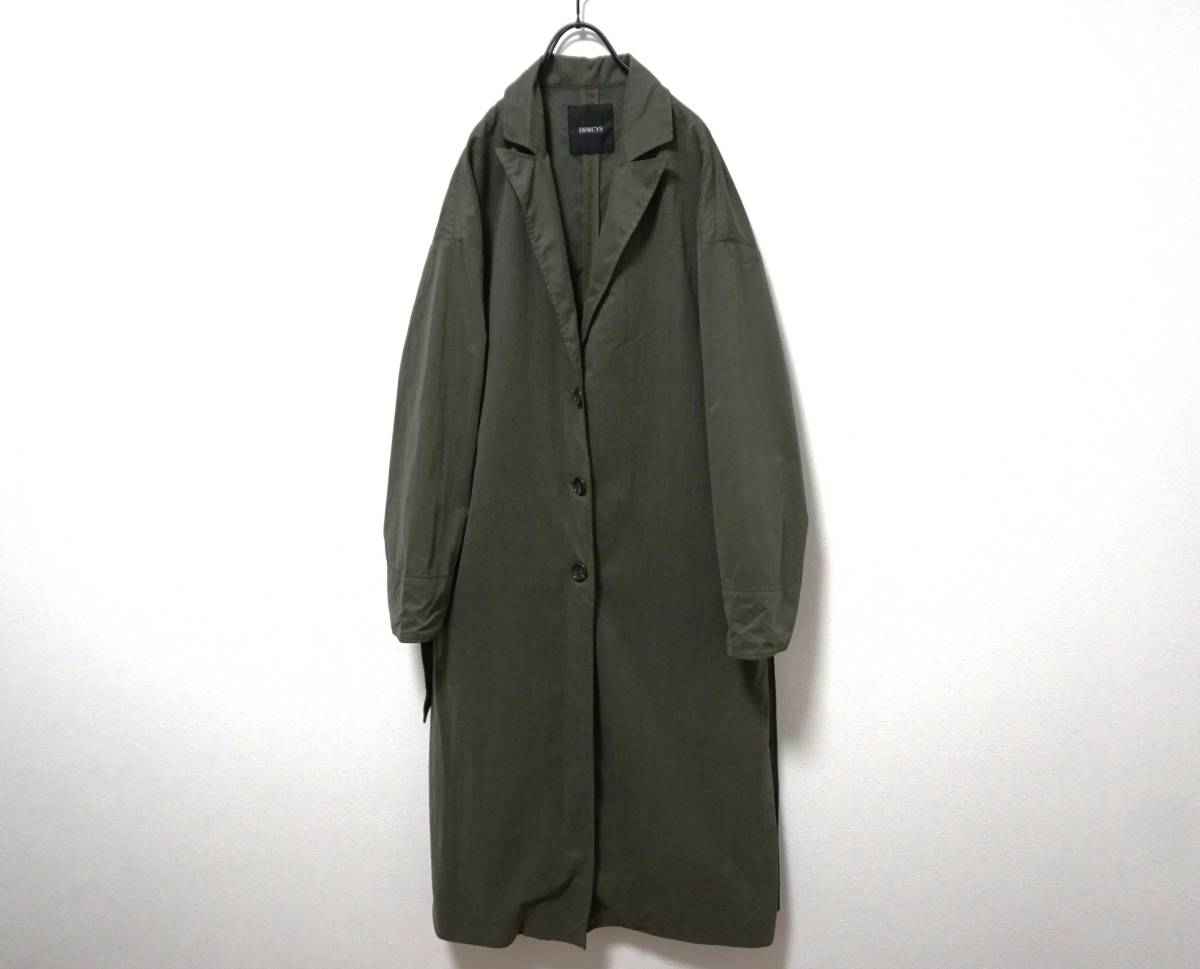 DRWCYS 雰囲気ある一枚 紐ベルト付きコート 1拍卖