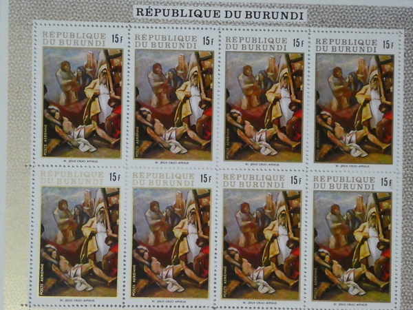 ブルンジ切手『キリスト』8枚シート C拍卖