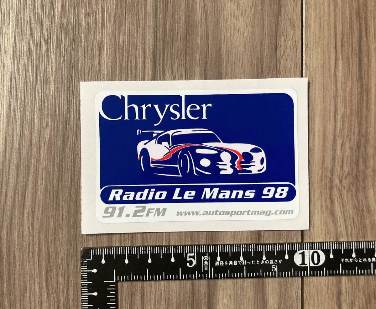 送料無料 Chrysler Radio Le Mans 98 クライスラー ル・マン24時間レース ステッカー拍卖