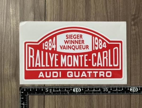 ★送料無料★Audi Quattro 1984 Monte Carlo Rally アウディ クアトロ カッティング ステッカー デカール拍卖