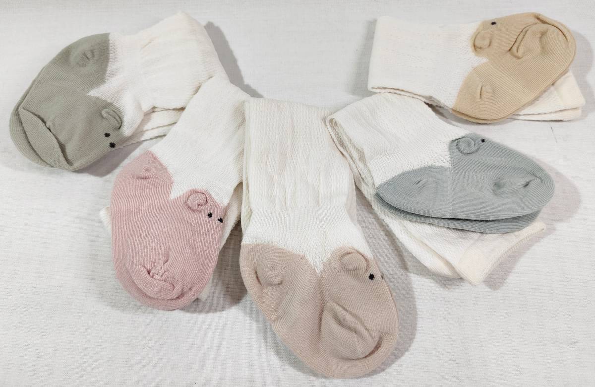 【1円出品】HOOMCOOM ベビーソックス コットン80% 靴下 新生児 0~12カ月 赤ちゃん ソックス 子供靴下 5足セット 拍卖