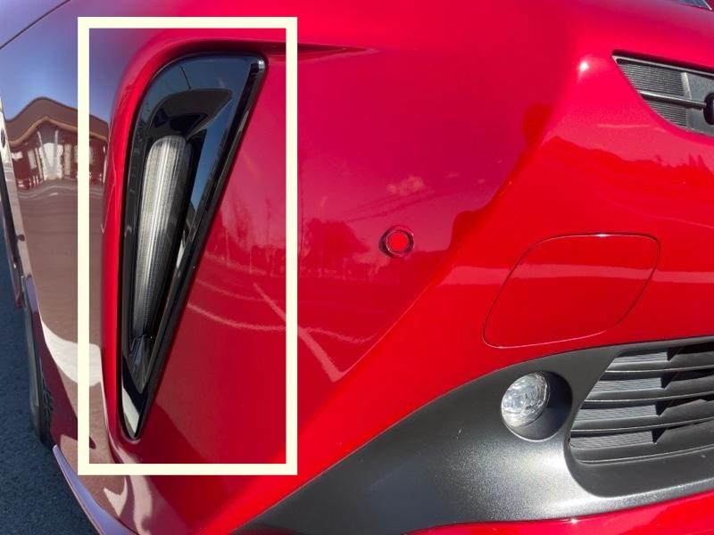 ★新品★ トヨタ純正 TOYOTA 50系プリウス後期 サイドポンツーン フォグランプガーニッシュ ブラック 拍卖