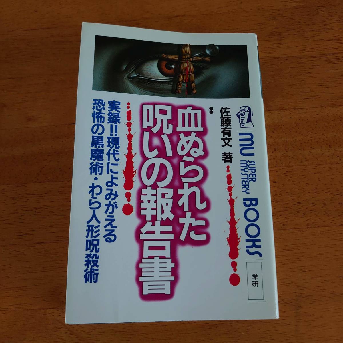 血ぬられた呪いの報告書 佐藤有文(著) ムー・スーパー・ミステリー・ブックス 学研拍卖
