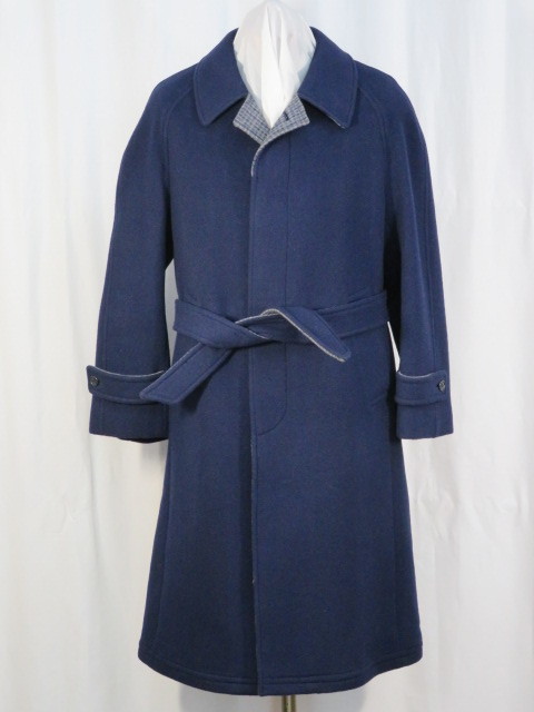 ★☆ L-109 ステンカラーコート 新品 秋冬 花紺系 日本製 ☆★拍卖