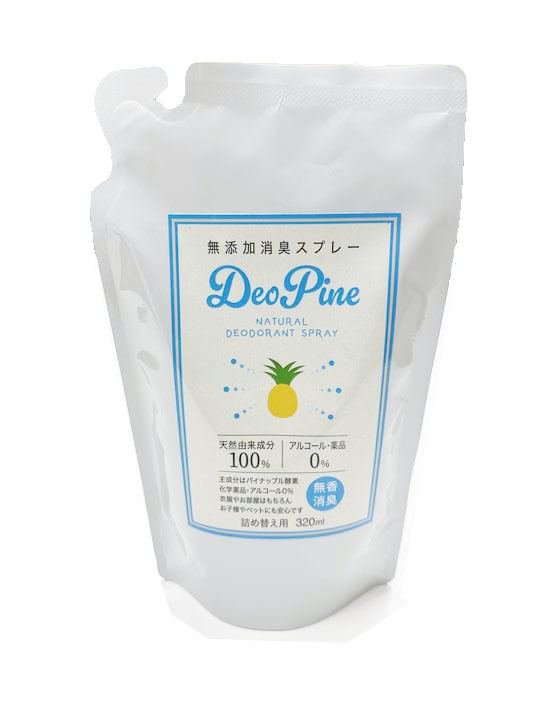 イーコピーオリジナル商品 天然成分100% 無添加消臭スプレー DeoPine デオパイン 詰め替え用320ml拍卖