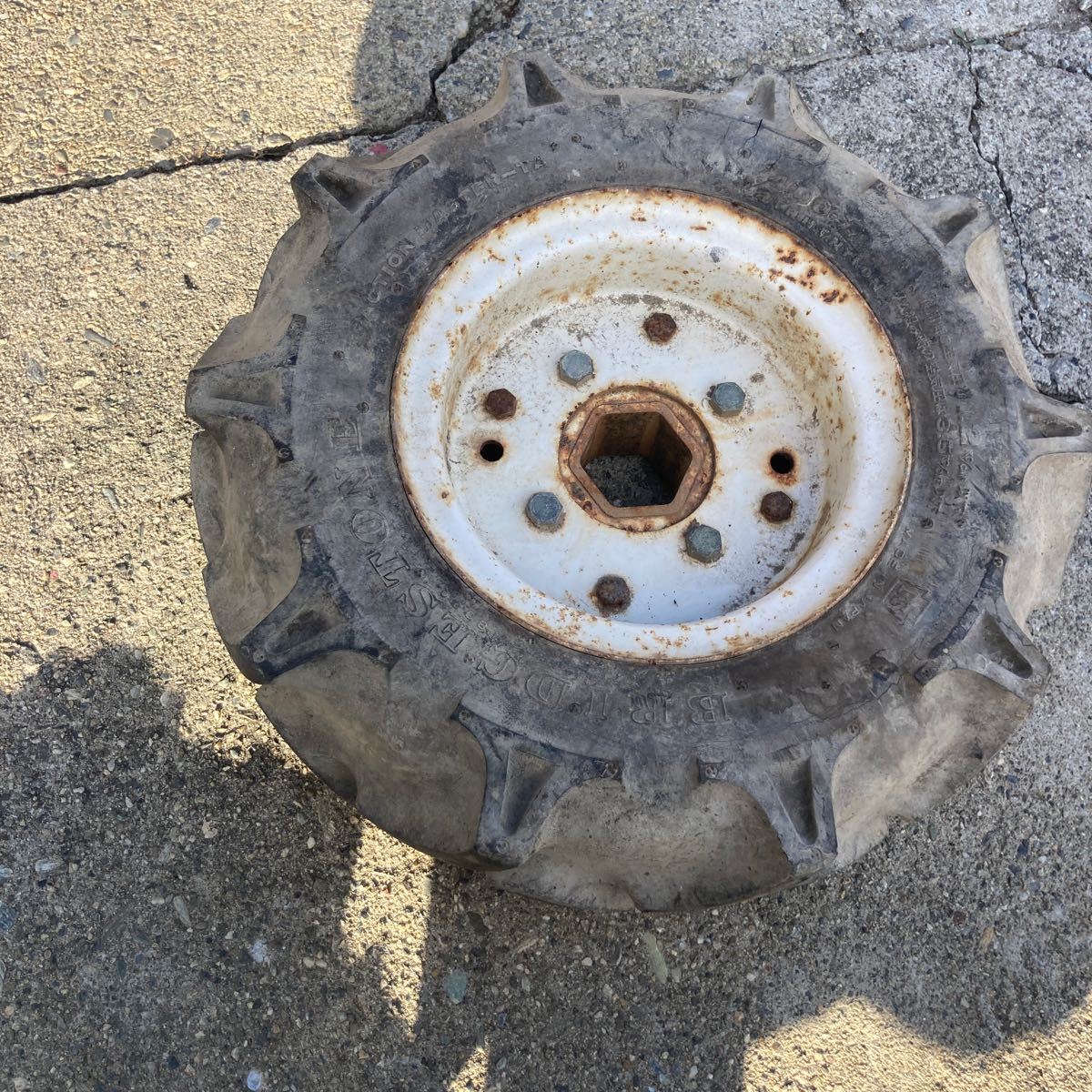 4.00ー7 タイヤホイール 1本管理機用拍卖