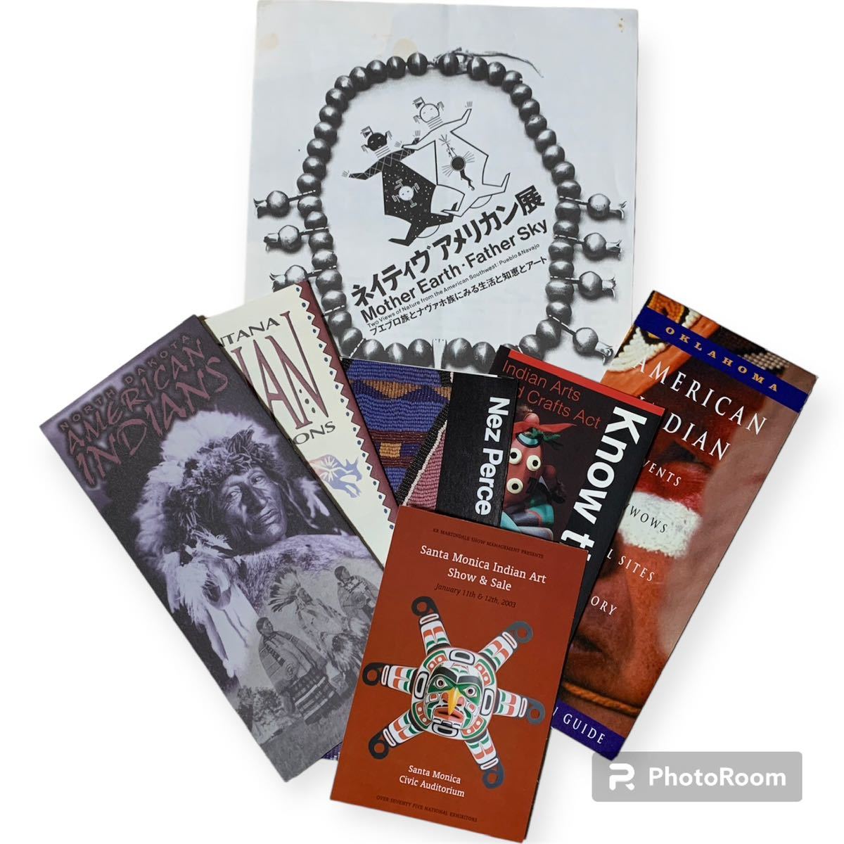 ネイティブアメリカン パンフレット トラベルガイド チラシ インディアン インディアンアート パウワウガイド ダコタ 北米インディアン拍卖