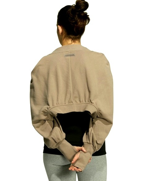 新品 adidas Originals クロップド カーディガン ブラウンベージュ XL アディダス ショート丈 ボレロ拍卖