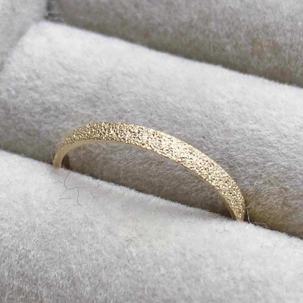 12号 シンプルリング ゴールド スターダスト キラキラ 指輪 美品☆Vintage jewelry accessories A0891拍卖