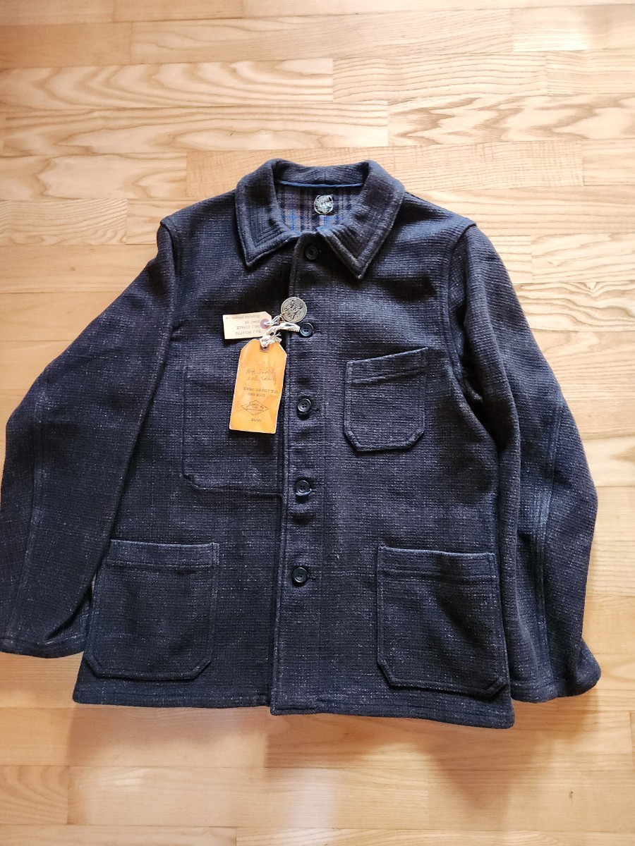 大SALE! 送料込★東洋 SUGAR CANE シュガーケーン SC14776 DOUBLE FACE CHECK JACKET ダブルフェイス チェックジャケット ブラック 40拍卖