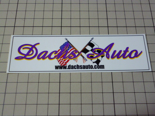 正規品 Dachs Auto ステッカー (140×41mm) ダックス オート拍卖