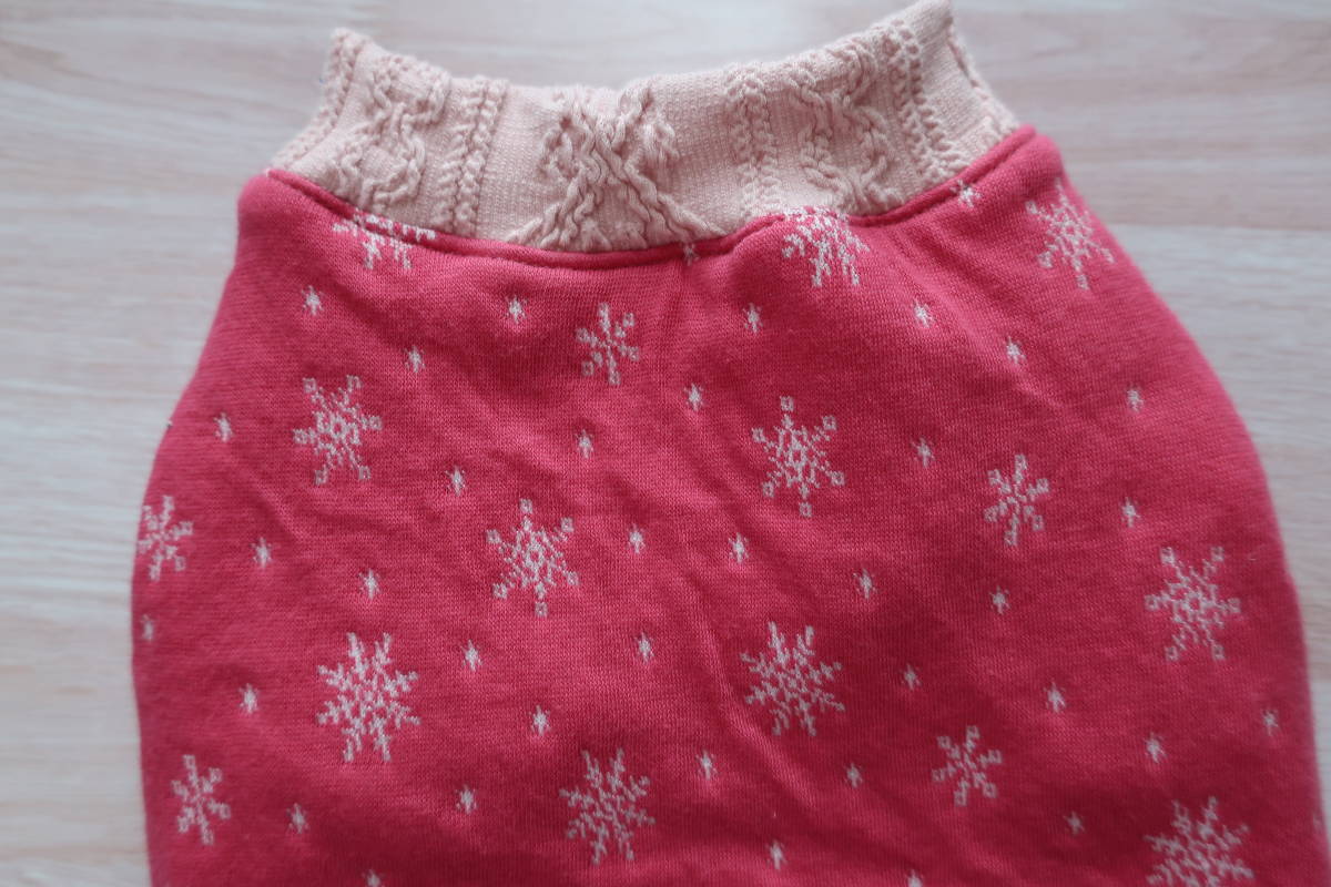 【S】秋冬キルトニット ピンクぴんく 小型犬犬服ドッグウエアハンドメイド拍卖