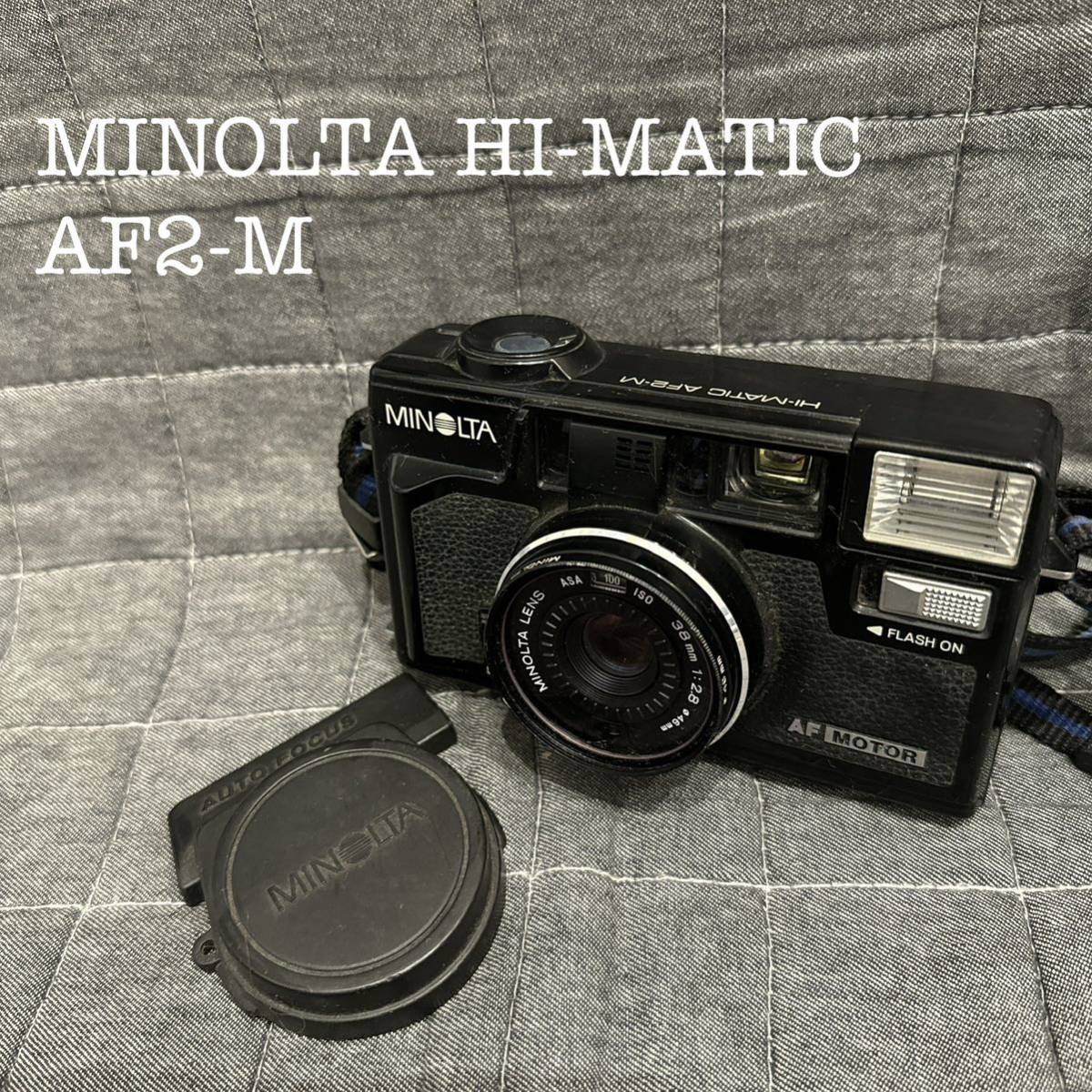 MINOLTA HI-MATIC AF2-M ミノルタ ハイマチック カメラ レンズカバー付き ジャンク拍卖