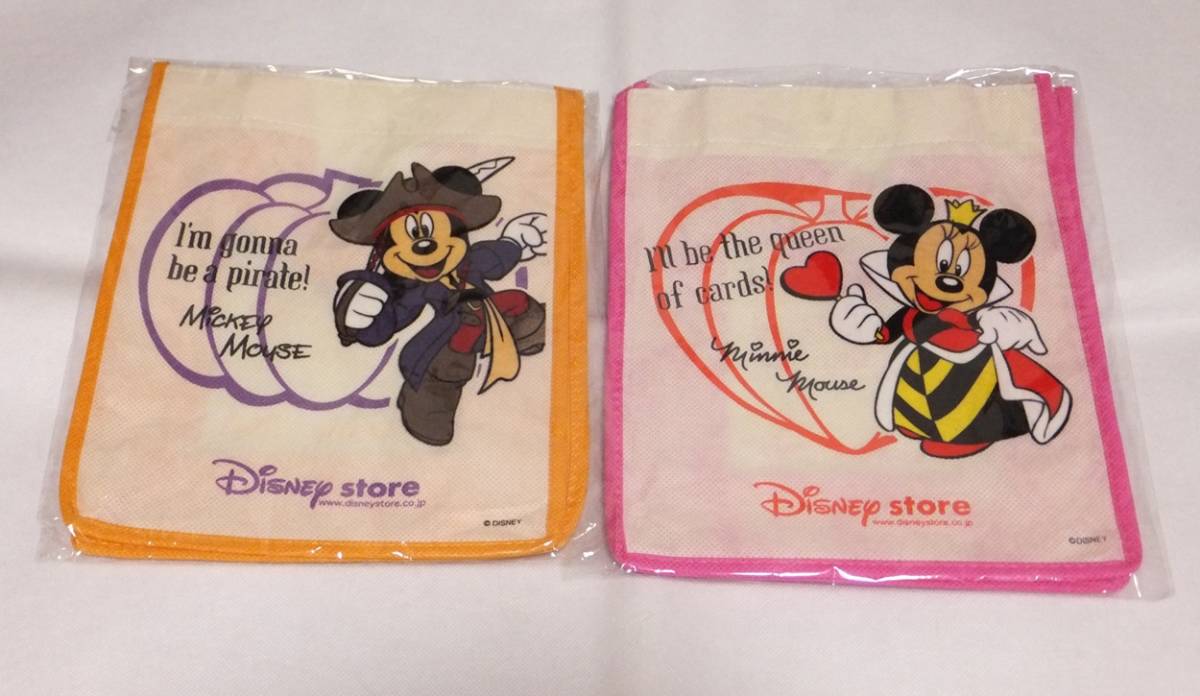 ディズニーストア トートバッグ ハロウィーン 2006年 非売品 不織布 ミッキー ミニー ハートの女王拍卖