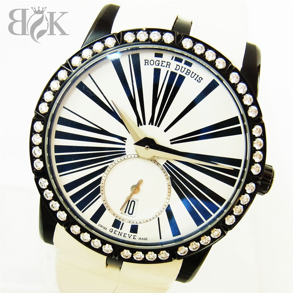 世界限定88本 ロジェ・デュブイ エクスカリバー 36 エッセンシャル DBEX0594 ホワイト文字盤 自動巻き レディース 腕時計 動作品 ■拍卖