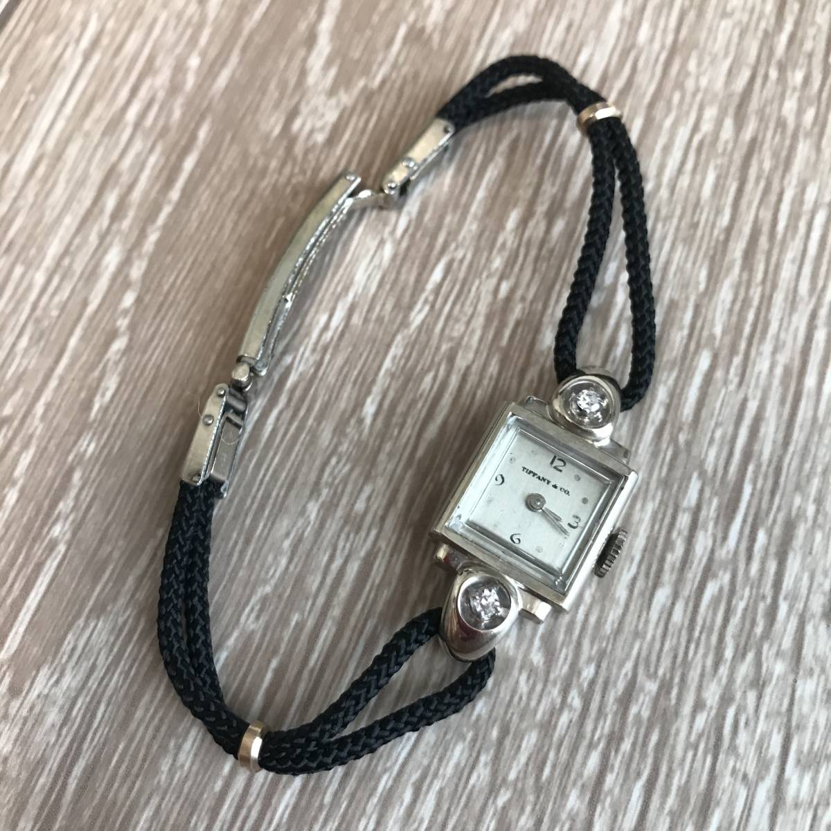 稀少 30s Tiffany & co. ティファニー アンティーク 手巻き 腕時計 14金 ダイヤ 1900 ~ 1930年製 ヴィンテージ 博物館級拍卖