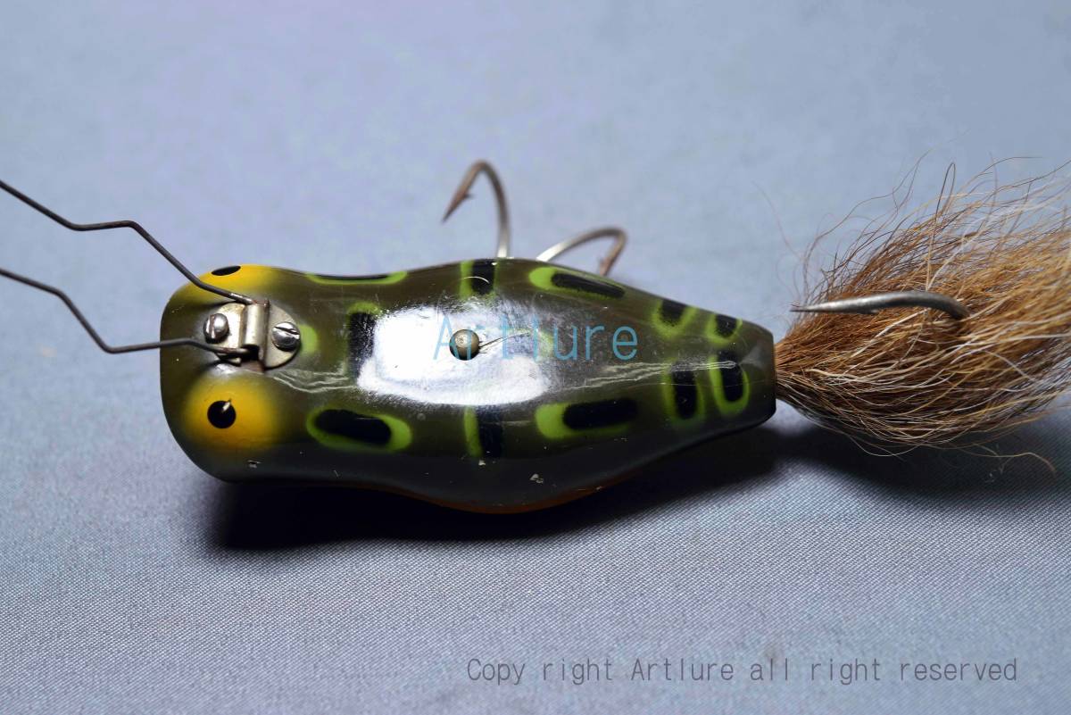 VINTAGE WOODEN LURE HEDDON weedles widow c1928(za35-4)USA MADE #OLDLURE #ARTLURE_VINTAGE #ヴィンテージルアー frog collection拍卖