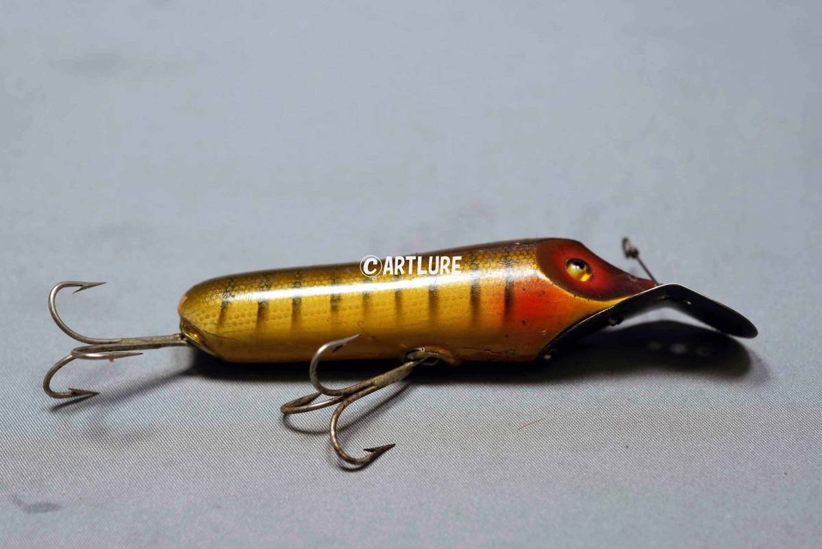 珍品 面白 VINTAGE wooden LURE south bend pike oreno (6862-124) 希少蒐集家向けヴィンテージルアー、オールドルアー、拍卖