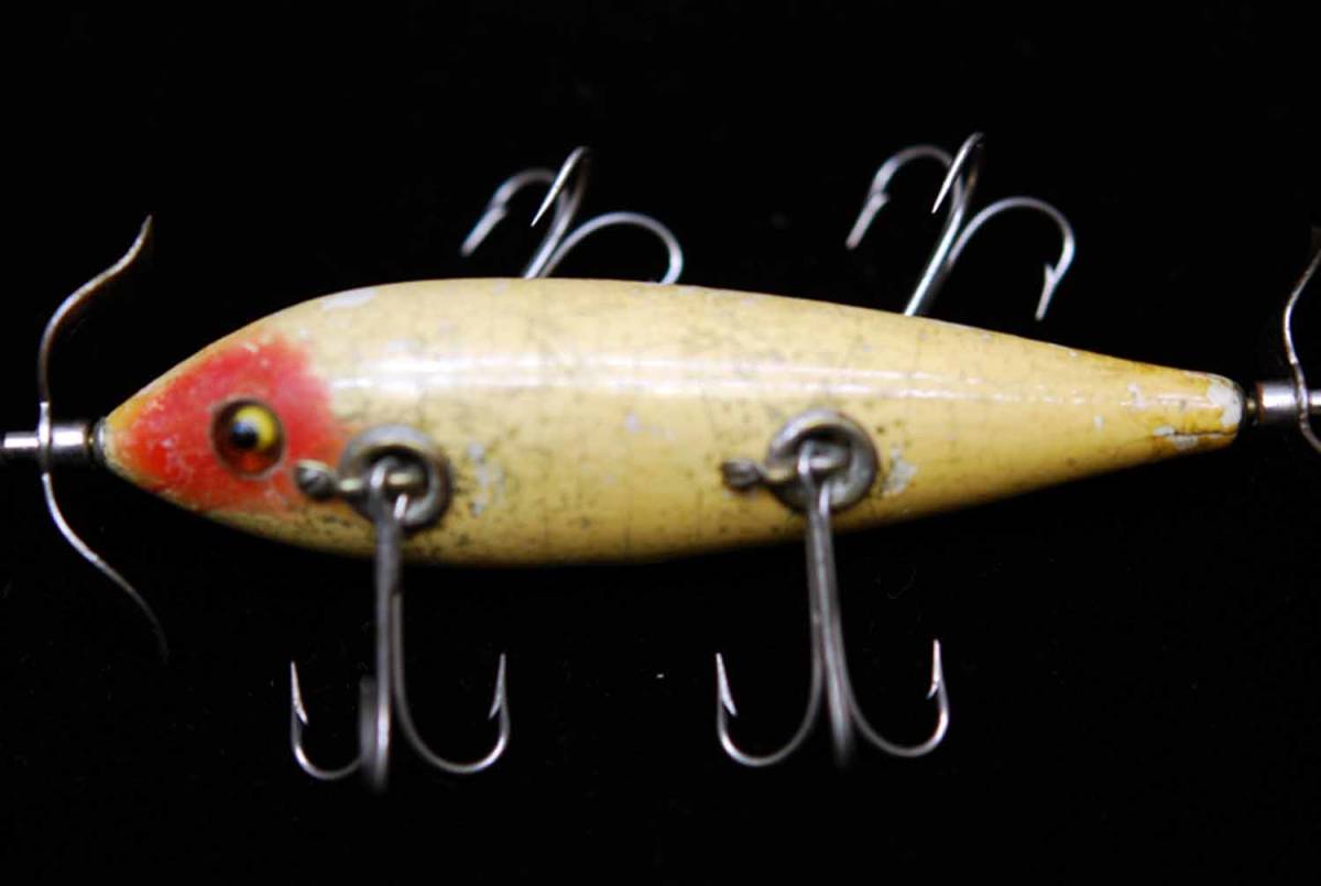 VINTAGE wooden LURE HEDDON DAWAGIAC MINNOW 150(4004-35)USA MADE #OLDLURE #ARTLURE_VINTAGE #ヴィンテージルアー 拍卖