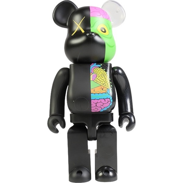 KAWS カウズ ×MEDICOM TOY BE@RBRICK 400% COMPANION 人体模型ベアブリック 黒 Size 【フリー】 【新古品・未使用品】 20782784拍卖
