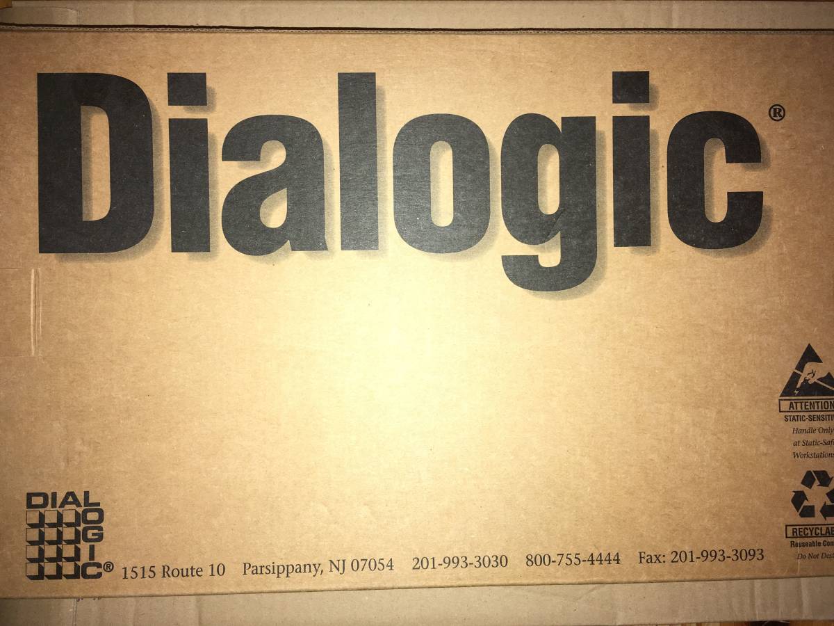 Dialogic VFX/PCI アナログ4回線FAXボード CTIシステム用 (未使用)拍卖