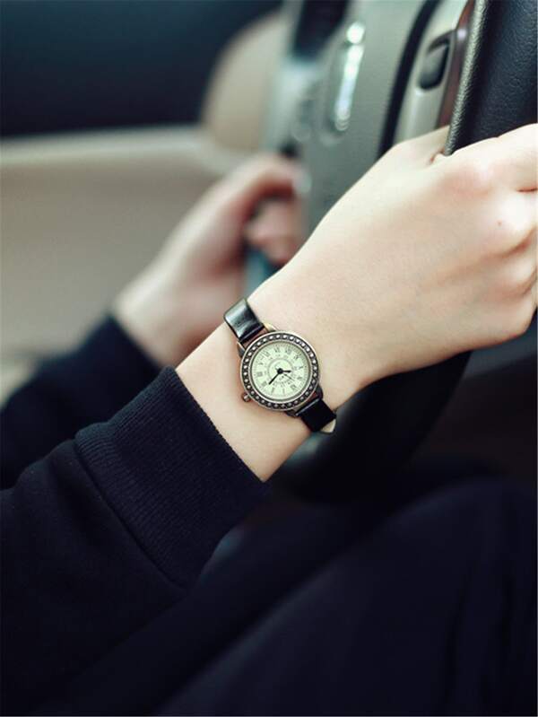 腕時計 レディース クォーツ ヴィンテージ ラウンドポインタクォーツウォッチ拍卖