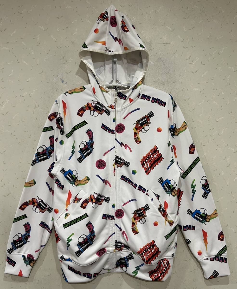 *ヒステリックグラマー HYSTERIC GLAMOUR 総柄 GUN ヒスガール ジップパーカー M BJBC.AB 拍卖