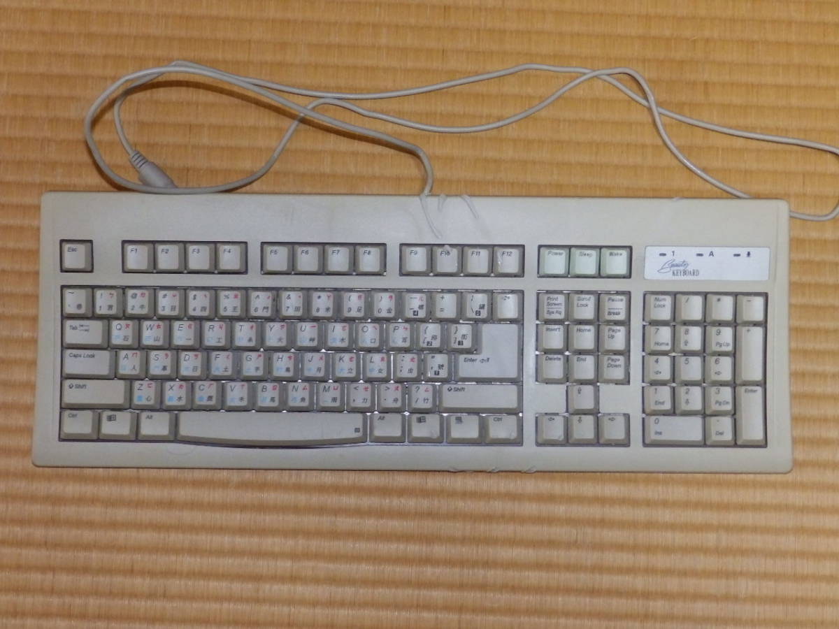 中国語(繁体字)キーボード 未使用品も欠点有り PS2接続拍卖