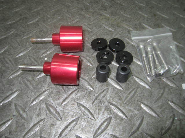 デイトナ製 アルミバーエンド スクープ/レッド ハンドル内径14-19 MMI可能 未使用品拍卖