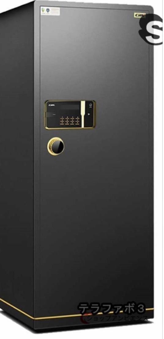 大型 電子金庫 家庭用 金庫 テンキー式 防犯金庫 緊急キー付き 保管庫 警報アラーム付き 店舗用 防犯対策 (幅:50×奥行:44×高:100cm)拍卖