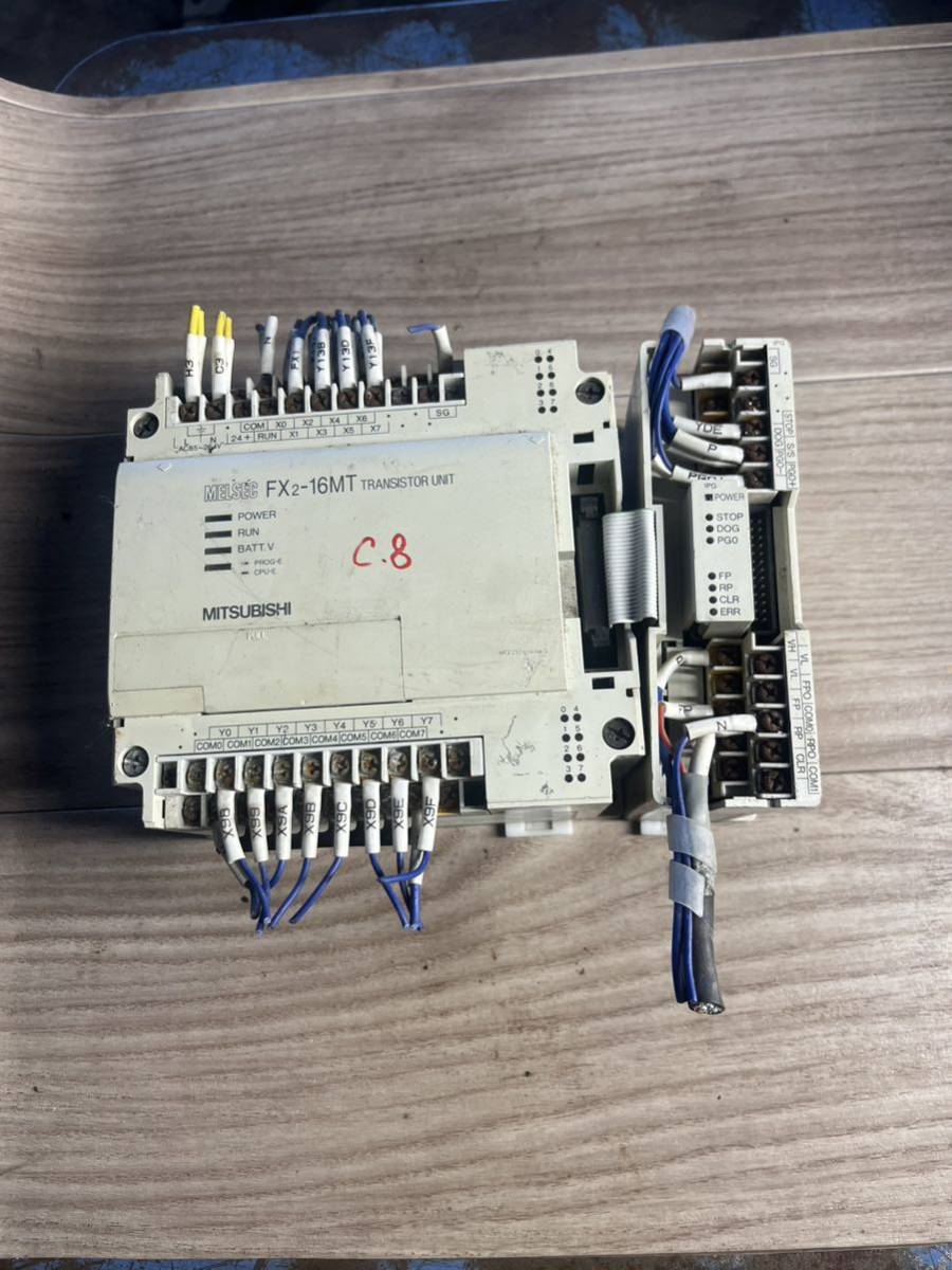 C8 三菱 MITSUBISHI MELSEC FX2N-16MT TRANSYOR UNIT ,FX-1PG拍卖