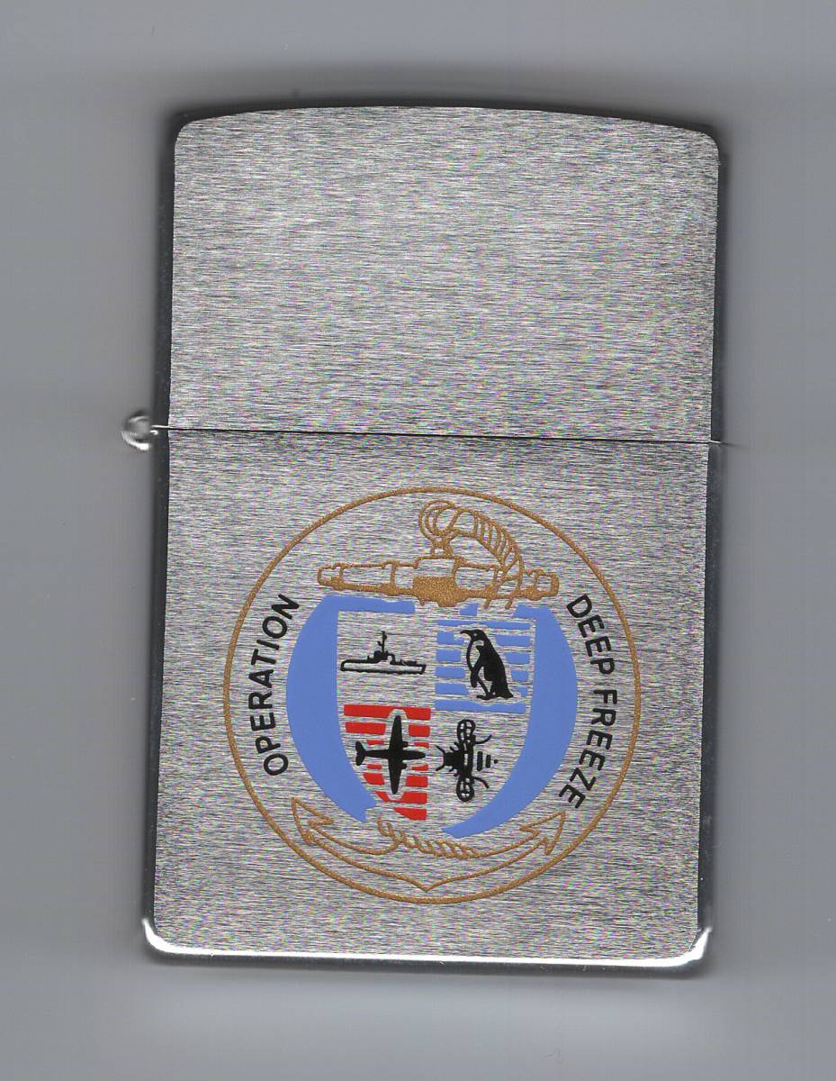 Zippo OPERATION DEEP FREEZE 南極観測 #200 エッチング&ペイント 2002年製 新品未使用拍卖