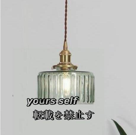 新入荷 独特 復古風シャンデリア ダークグリーンシャンデリア 真鍮+ガラス製シャンデリア 手作り 喫茶店/寝室ランプ 吊り下げ照明 家具拍卖