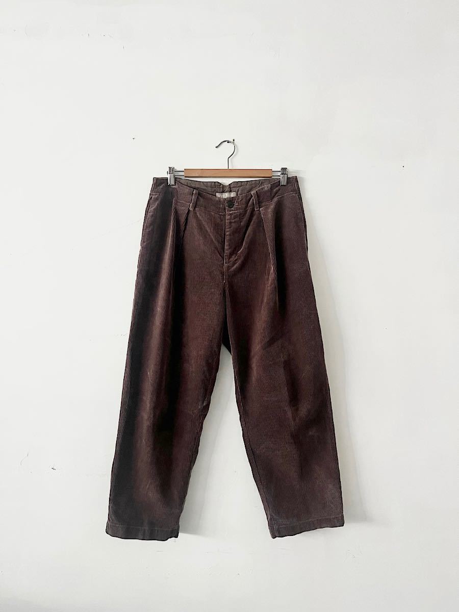 nestRobe コーデュロイタックテーパードパンツ モカ FREE拍卖
