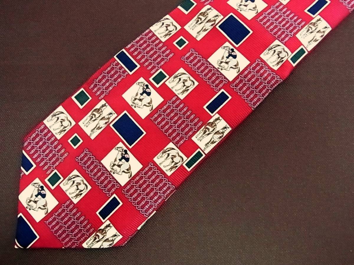 ♪KA0670♪美品【競馬・第65回 日本ダービー】ネクタイ♪拍卖