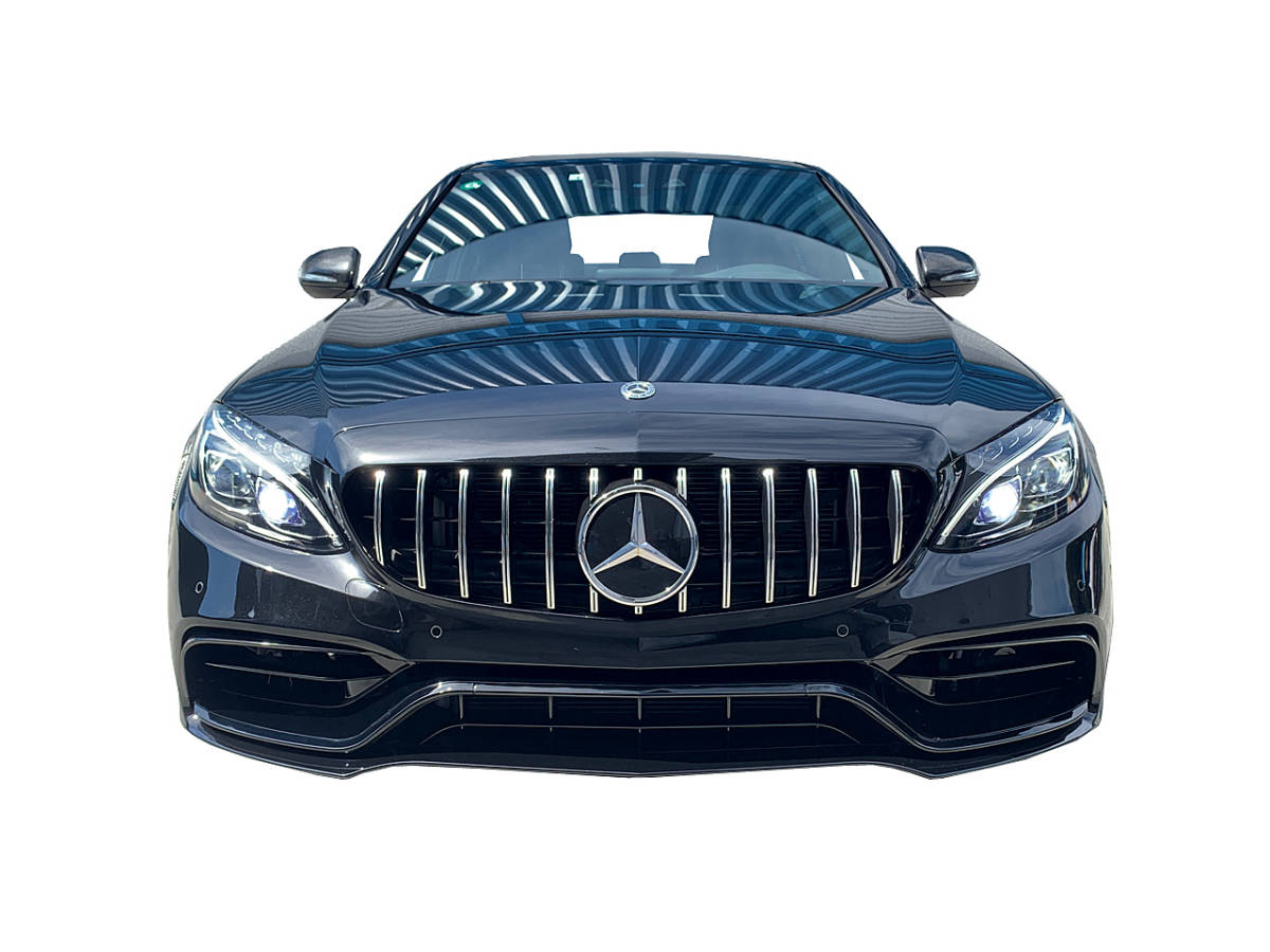 W205 フロント バンパー グリル リア ディフューザー マフラーカッター 後期C63type ベンツ Cクラス AMGライン対応 セダン カスタム 外装拍卖