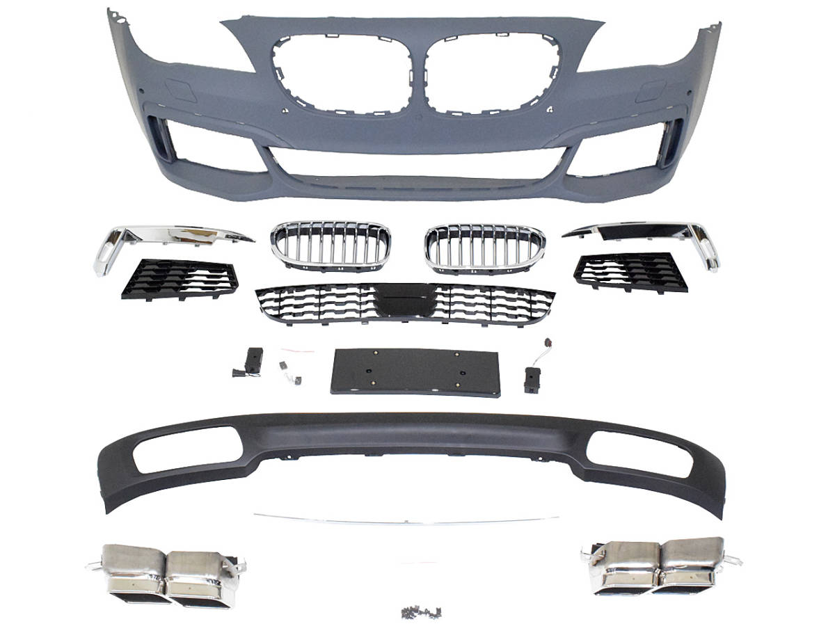 明日着 F01/F02 フロント グリル リア ディフューザー マフラーカッターG11Mスポーツtype BMW 7シリーズ 即納 限定1 カスタム 外装 エアロ拍卖