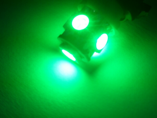 24V LED スモールランプ ポジションランプ グリーン 5連4個セット 全国送料無料でお届けいたします。拍卖