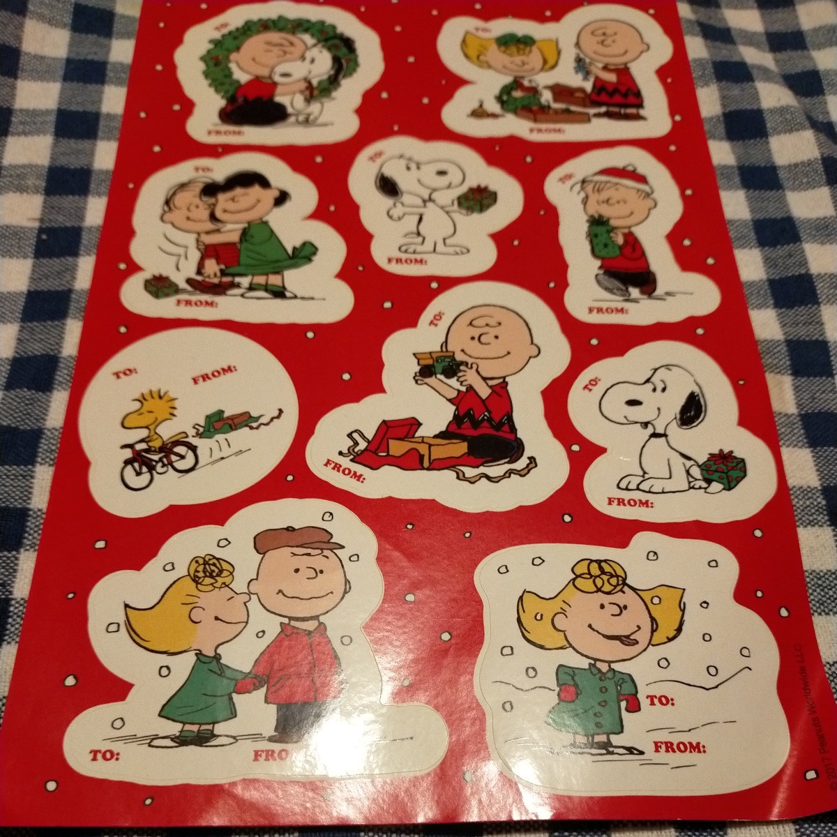 海外土産 ヴィンテージ スヌーピー クリスマス シール拍卖
