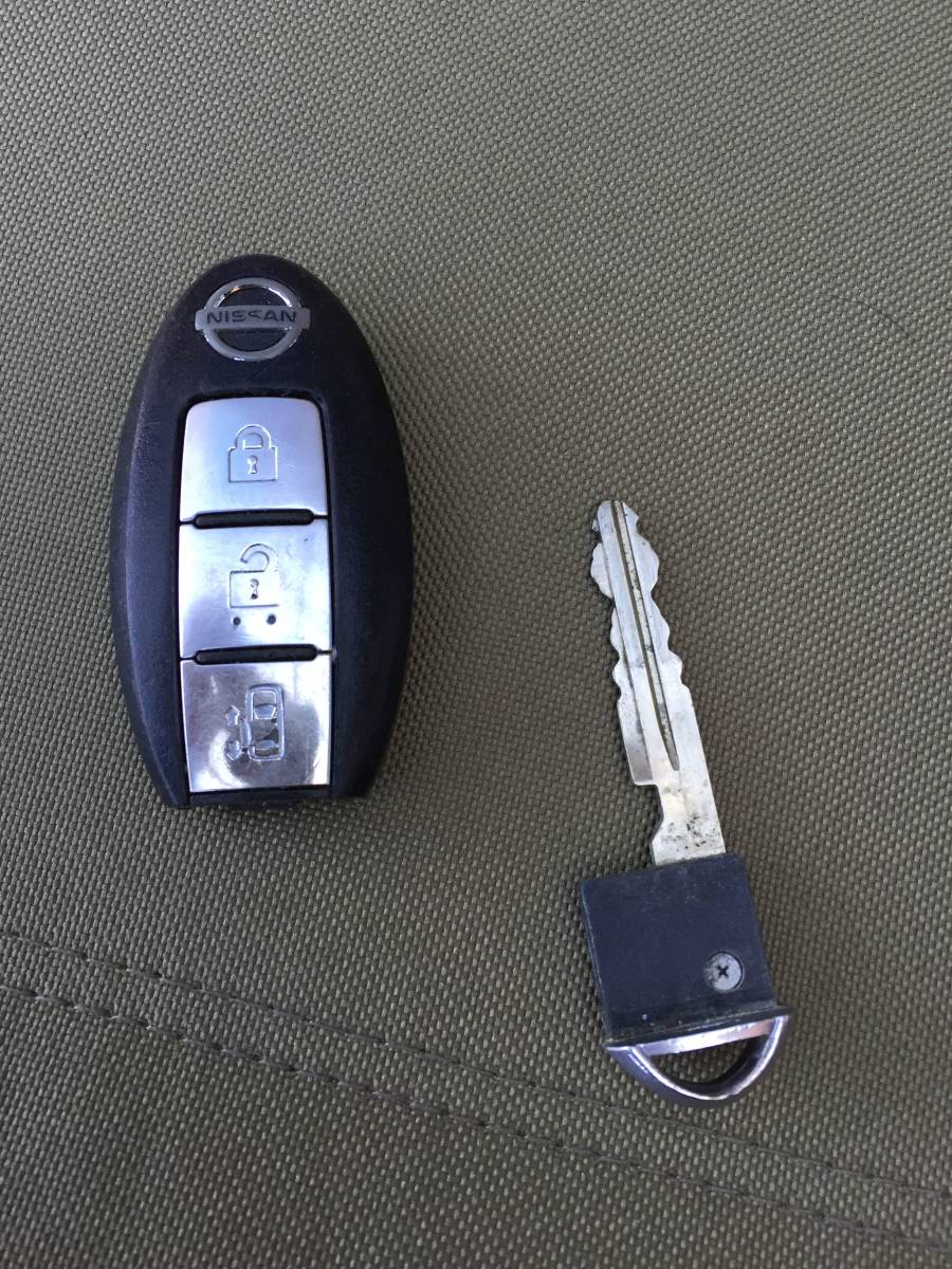日産 ニッサン 純正 インテリジェントキー キーレス リモコン スマートキー 3ボタン 片側スライド 同梱可能・定形外発送 ⑤拍卖