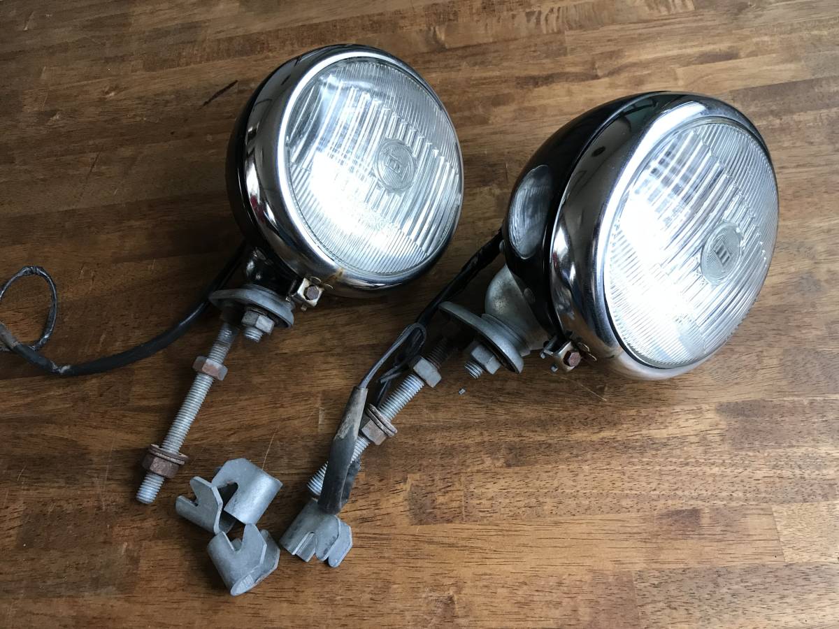 ◆Bosch ボッシュ◆ヴィンテージ フォグ ペア ステイ付き 空冷 VW バス ビートル タイプ1 タイプ2 タイプ3 60年代拍卖
